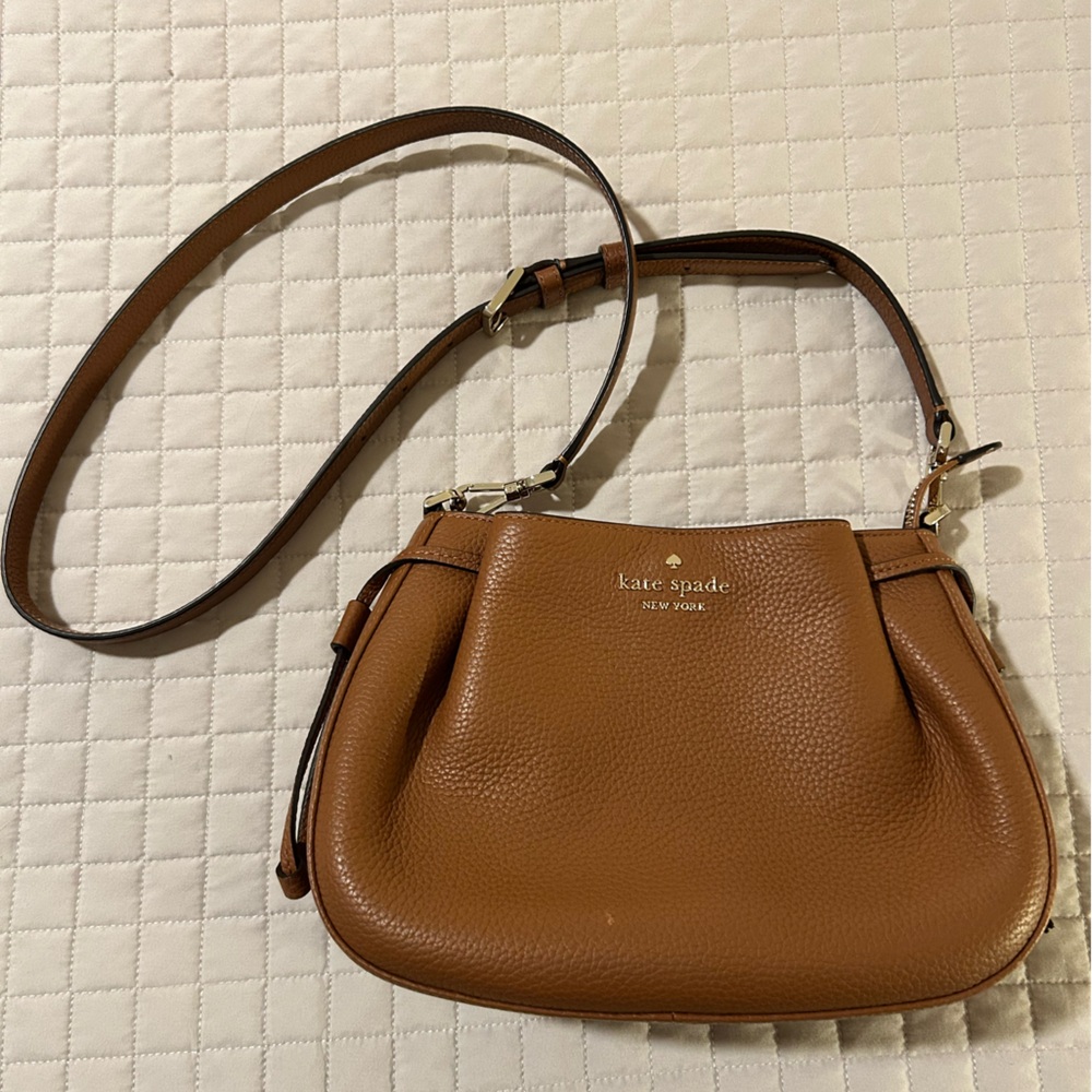 Kate Spade Tan Leather Crossbody Bag